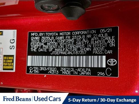 Used 2021 Toyota Corolla LE image 32