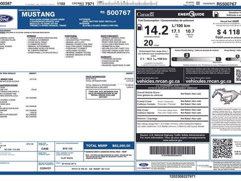 Used 2024 Ford Mustang Dark Horse RWD image 4