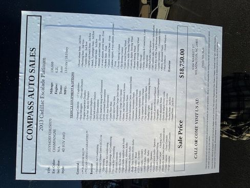 Used 2013 Cadillac Escalade Platinum image 10