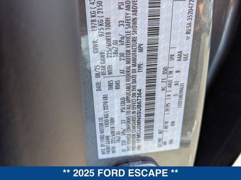 New 2025 Ford Escape ST-Line w/ Tech Pack #1 image 22