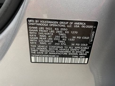 Used 2021 Volkswagen Atlas S FWD image 33