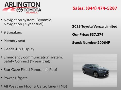 Used 2023 Toyota Venza Limited AWD/4WD image 4