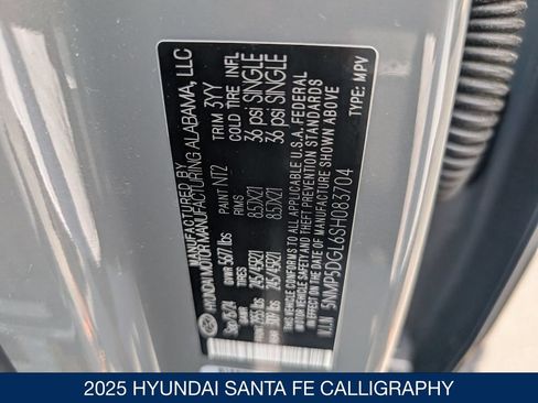 Certified 2025 Hyundai Santa Fe Calligraphy w/ Tow & Go Package AWD/4WD image 37