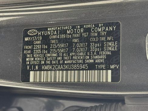 Used 2019 Hyundai Kona SEL AWD/4WD image 32