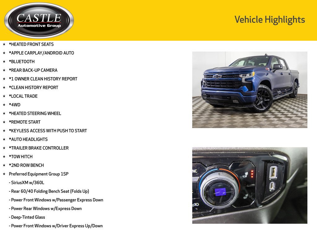 Used 2022 Chevrolet Silverado 1500 RST w/ Z71 Off-Road Package AWD/4WD image 3