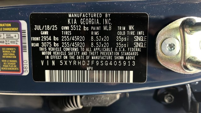 Used 2025 Kia Sorento EX w/ Panoramic Sunroof Package AWD/4WD image 10