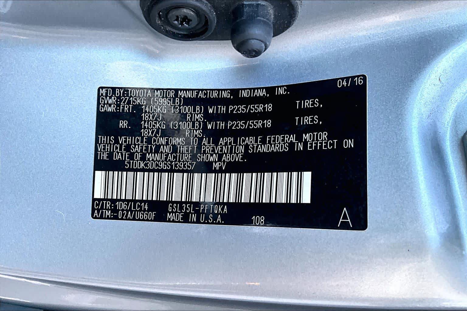 Used 2016 Toyota Sienna XLE w/ XLE Navigation Package AWD/4WD image 33