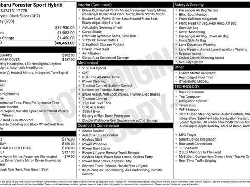 New 2026 Subaru Forester Sport AWD/4WD image 4