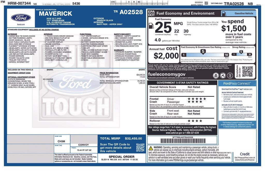 Used 2026 Ford Maverick XLT AWD/4WD image 5