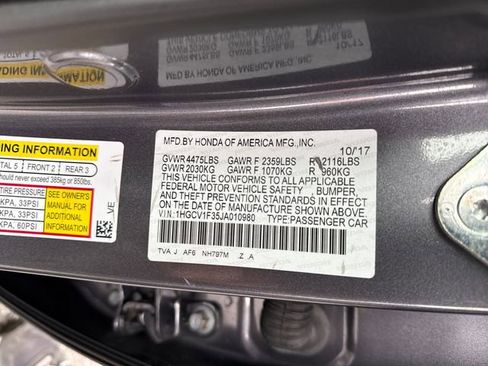 Certified 2018 Honda Accord Sport image 17