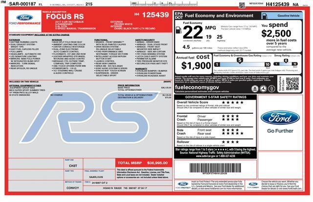 Used 2017 Ford Focus RS AWD/4WD image 14