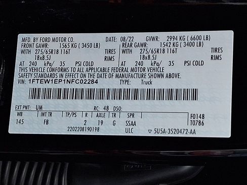 Certified 2022 Ford F150 XLT w/ Equipment Group 302A High image 29