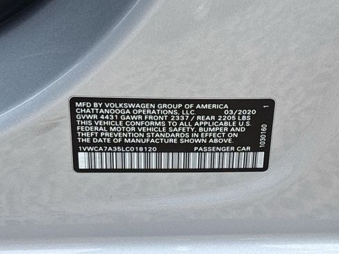 Used 2020 Volkswagen Passat 2.0T SEL FWD image 30