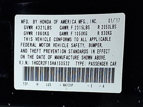 Certified 2017 Honda Accord Sport Special Edition image 26