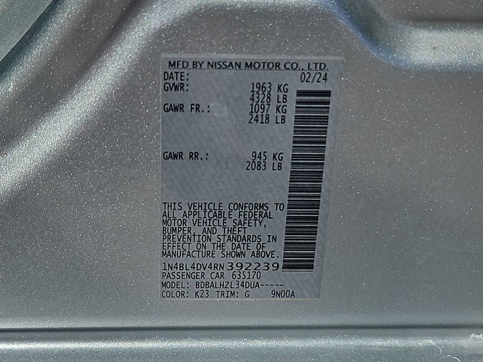 Used 2024 Nissan Altima 2.5 SV FWD image 29