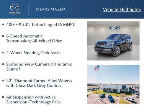 Used 2023 Land Rover Range Rover SE AWD/4WD image 2