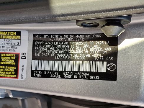 Used 2022 Lexus ES 350 w/ Premium Package image 27