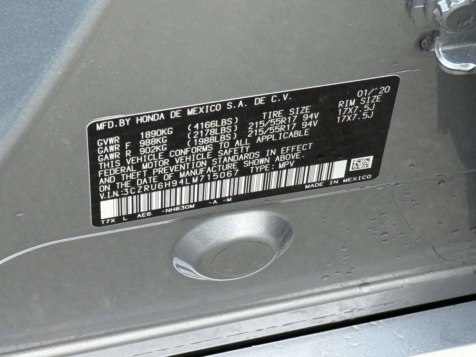 Used 2020 Honda HR-V Touring image 33