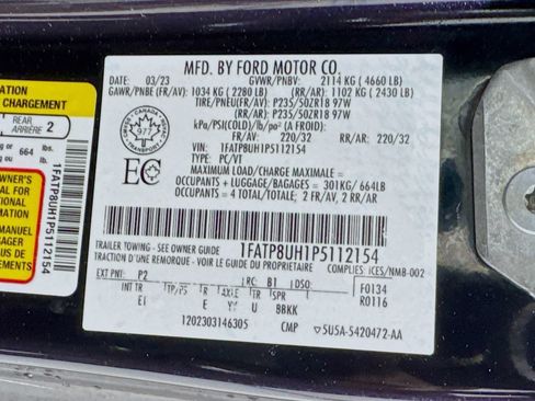 Used 2023 Ford Mustang Premium RWD image 44