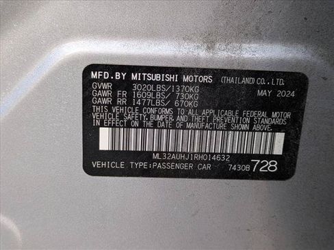 Used 2024 Mitsubishi Mirage ES FWD image 15