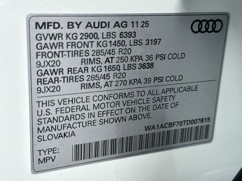 New 2026 Audi Q7 2.0T Premium AWD/4WD image 35