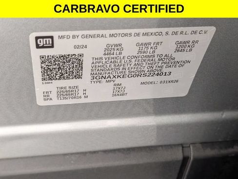 Certified 2024 Chevrolet Equinox LT w/ LPO, Floor Liner Package FWD image 35