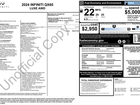 Used 2024 INFINITI QX60 Luxe AWD/4WD image 5