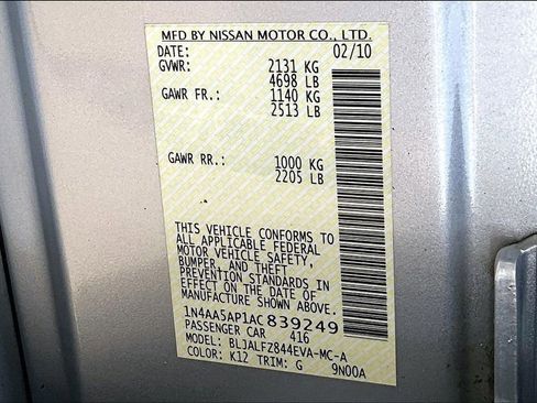 Used 2010 Nissan Maxima 3.5 SV w/ Premium Pkg FWD image 34