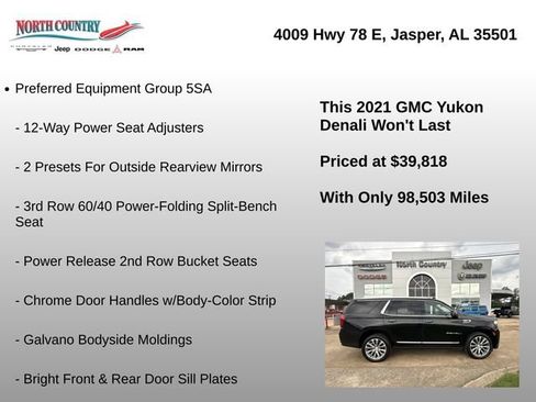 Used 2021 GMC Yukon Denali w/ Denali Premium Package AWD/4WD image 8