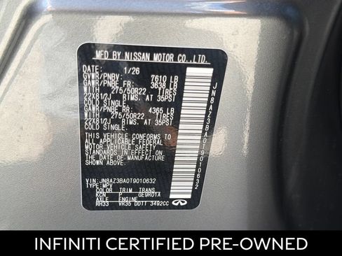 Certified 2026 INFINITI QX80 Luxe RWD image 25