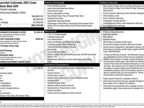 Used 2023 Chevrolet Colorado ZR2 w/ ZR2 Convenience Package III AWD/4WD image 4
