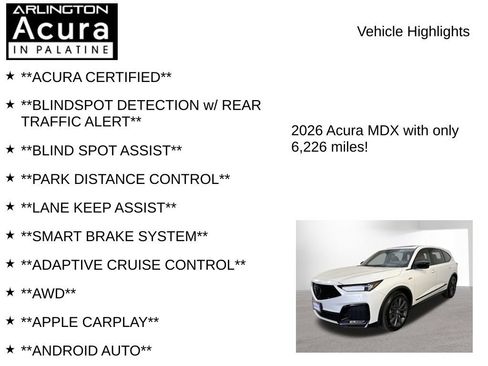 Certified 2026 Acura MDX A-Spec AWD/4WD image 7
