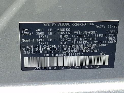 Certified 2026 Subaru Crosstrek 2.5i Premium AWD/4WD image 25