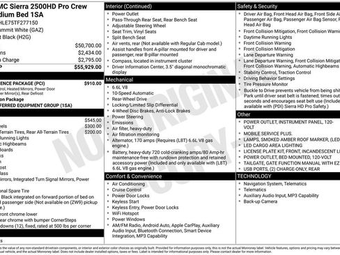New 2026 GMC Sierra 2500 Pro w/ Convenience Package RWD image 16
