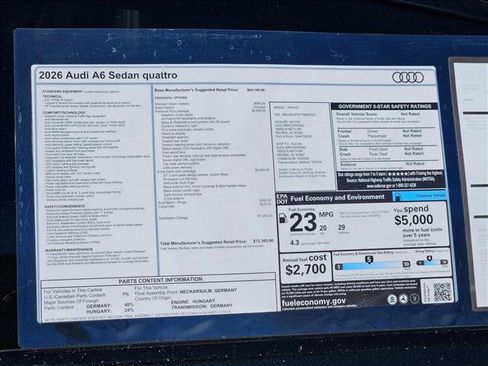 New 2026 Audi A6 Premium Plus image 17