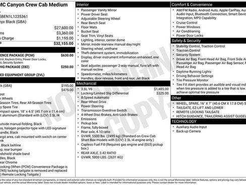 Used 2020 GMC Canyon 2WD Crew Cab w/ Convenience Package image 5