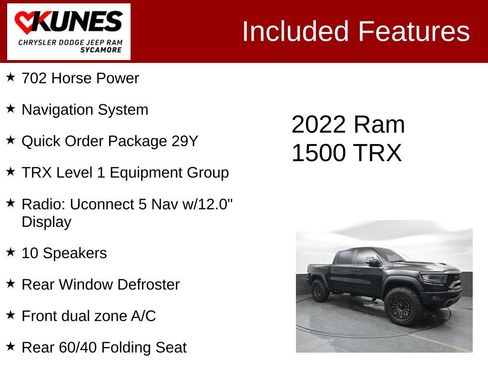 Used 2022 RAM 1500 TRX w/ TRX Level 1 Equipment Group AWD/4WD image 3