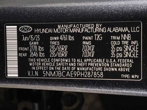 Certified 2023 Hyundai Tucson SEL AWD/4WD image 44
