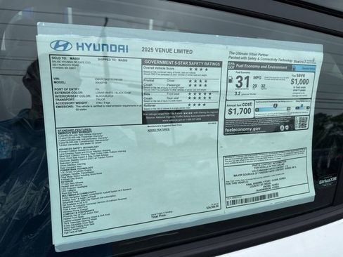 Certified 2025 Hyundai Venue Limited image 54