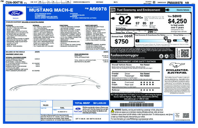 Used 2023 Ford Mustang Mach-E Premium AWD/4WD image 3