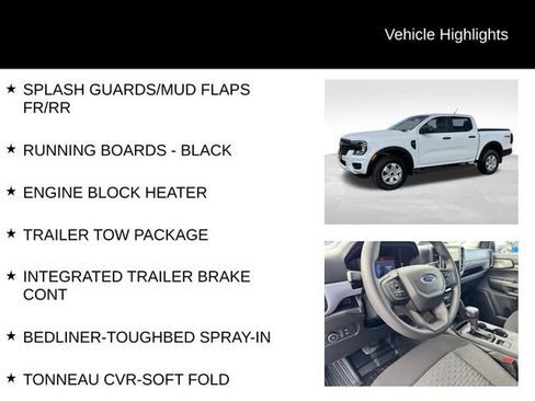 New 2025 Ford Ranger XL w/ Trailer Tow Package AWD/4WD image 7