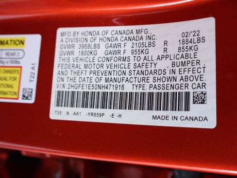 Used 2022 Honda Civic Si image 41