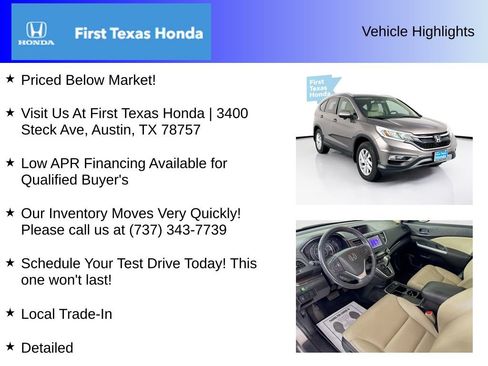 Used 2015 Honda CR-V EX-L image 5