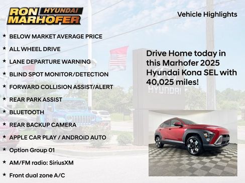 Used 2025 Hyundai Kona SEL AWD/4WD image 14