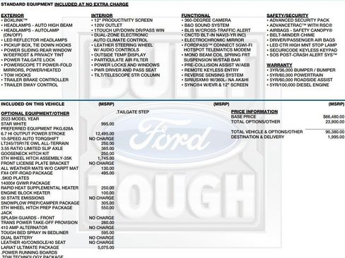 Used 2023 Ford F350 Lariat w/ Lariat Ultimate Package image 2