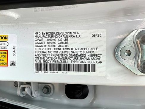 New 2025 Honda Accord SE image 27