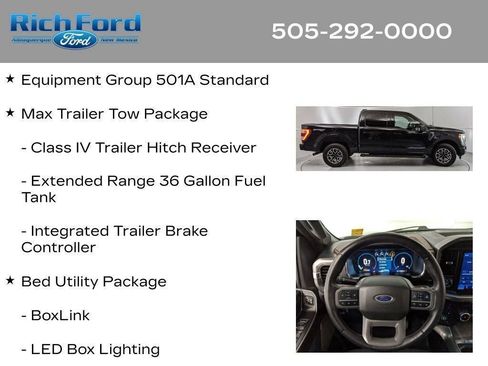 Certified 2023 Ford F150 Lariat w/ Max Trailer Tow Package AWD/4WD image 47