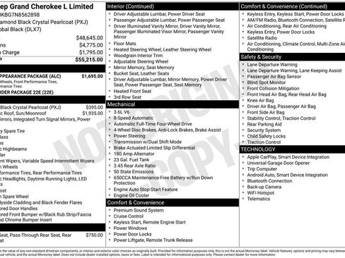 Used 2022 Jeep Grand Cherokee L Limited w/ Black Appearance Package image 9