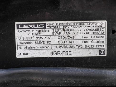 Used 2012 Lexus IS 250 w/ Premium Pkg Value Edition RWD image 28