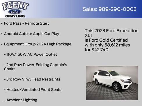 Certified 2023 Ford Expedition XLT image 9